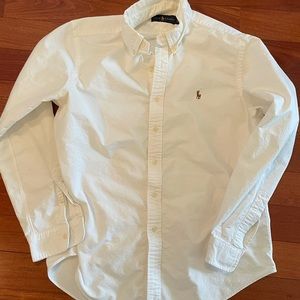 White Ralph Lauren Button Down Oxford sz L